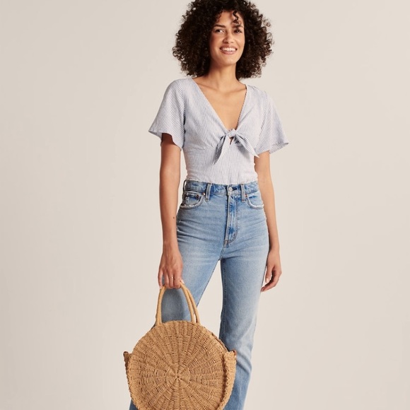 NWT Tie-Front Bodysuit - Picture 4 of 9